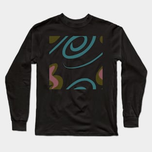 fabric pattern graphic design by ironpalette Long Sleeve T-Shirt